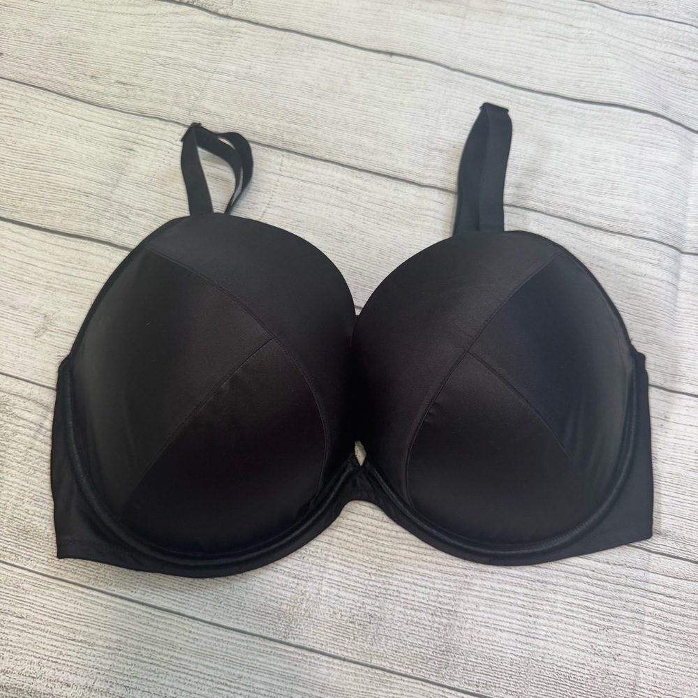 Cacique NWT Black Push Up Plunge Bra